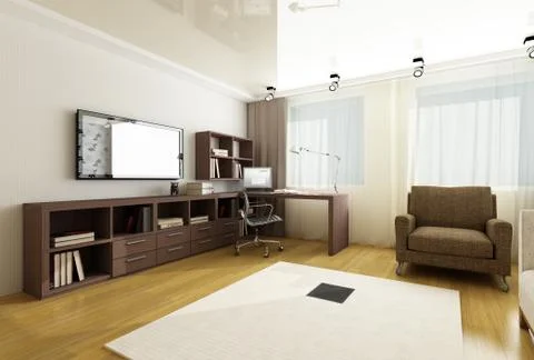 Modern interior design Stock Illustration