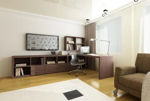 Modern interior design Stock Illustration