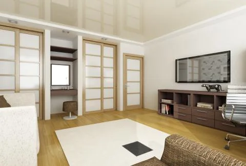 Modern interior design Stock Illustration