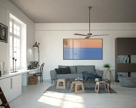 Modern interior design. Stock Illustration