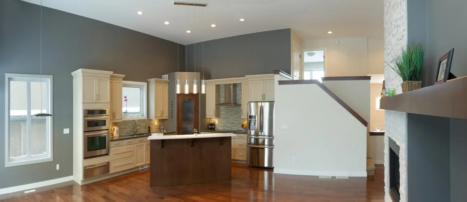 Modern interior design Stock Photos