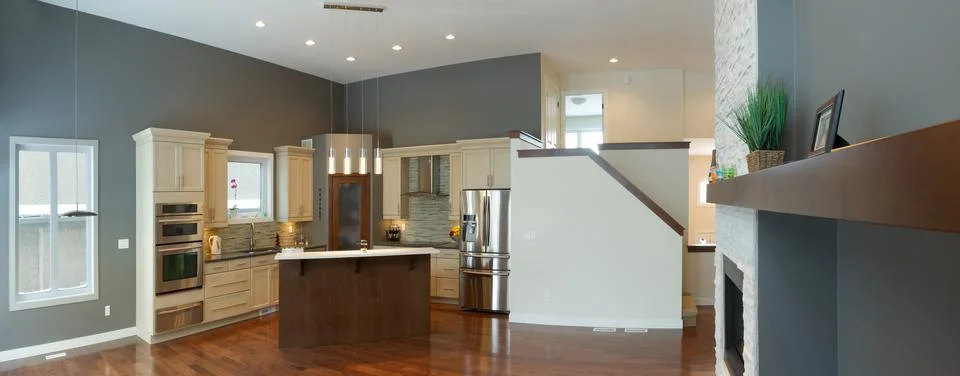 Modern interior design Stock Photos