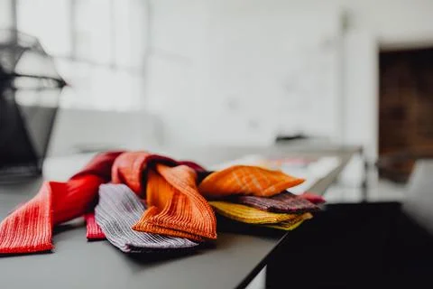 MODERN INTERIOR OF DESIGNER WORKPLACE Stock Photos