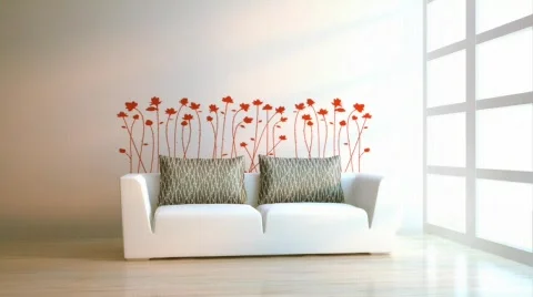 Modern interior Stock Footage