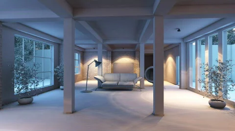 Modern interior Video stock 758591