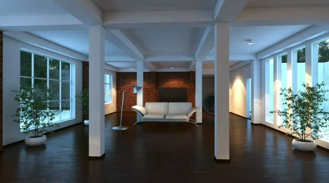 Modern interior Video stock 758594