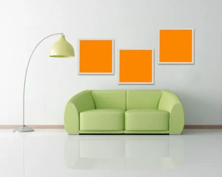 Modern interior Illustrazione stock