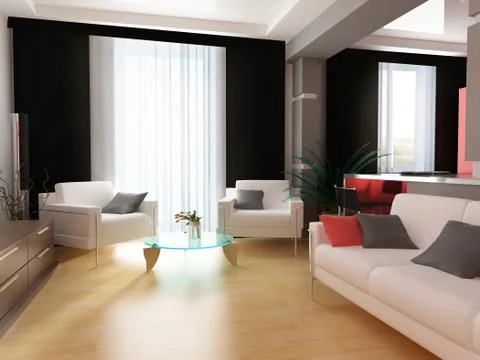 Modern interior Stock Illustration