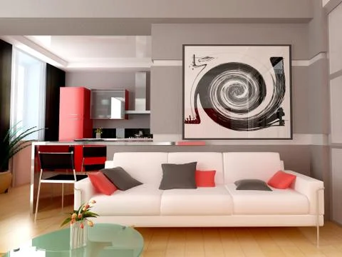 Modern interior Stock Illustration