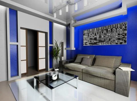 Modern interior Stock Illustration