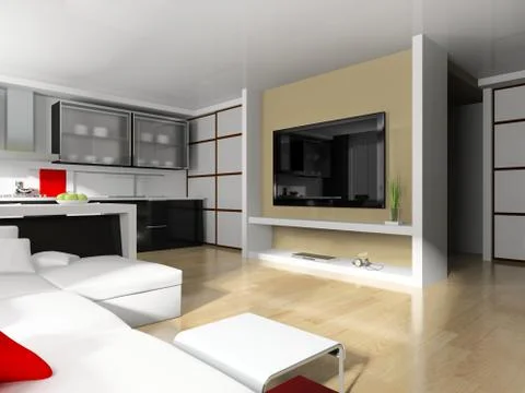 Modern interior Stock Illustration