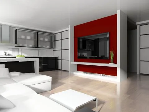 Modern interior Stock Illustration