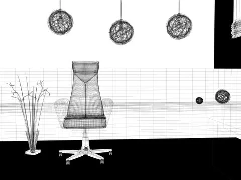 Modern interior Stock Illustration