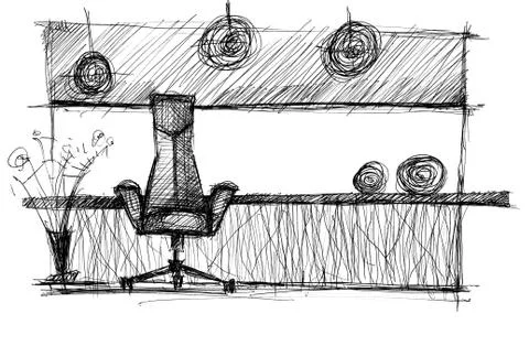 Modern interior Stock Illustration