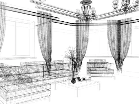 Modern interior Stock Illustration