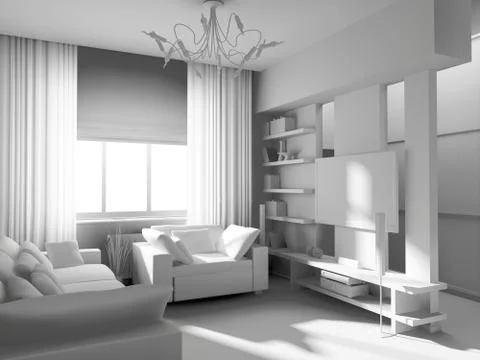 Modern interior Stock Illustration