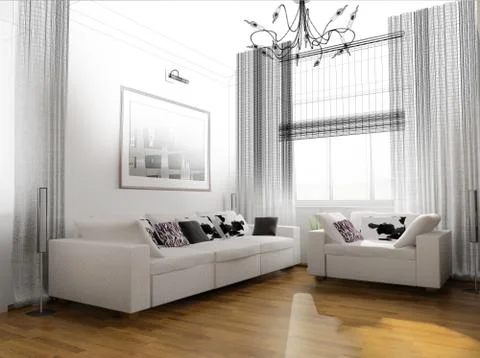 Modern interior Stock Illustration