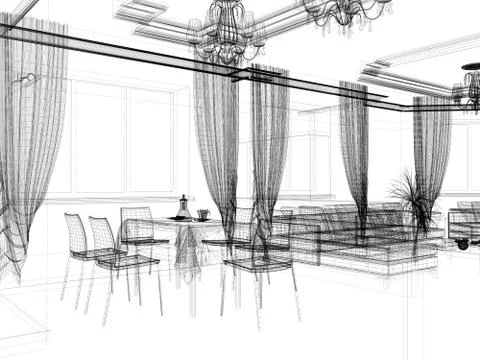 Modern interior Stock Illustration