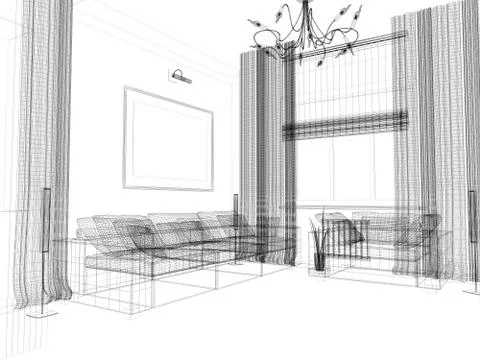 Modern interior Stock Illustration