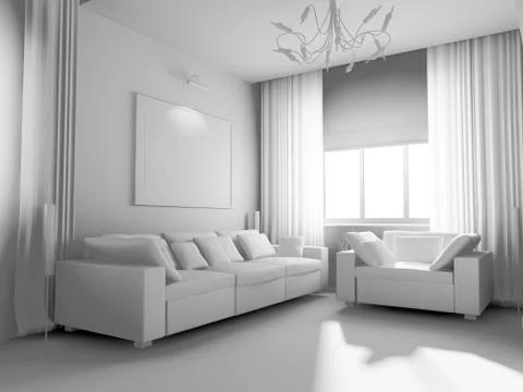 Modern interior Stock Illustration