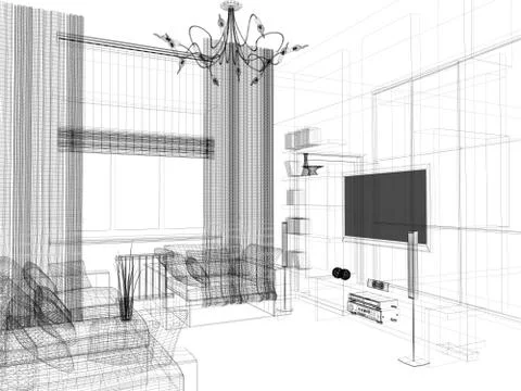 Modern interior Stock Illustration