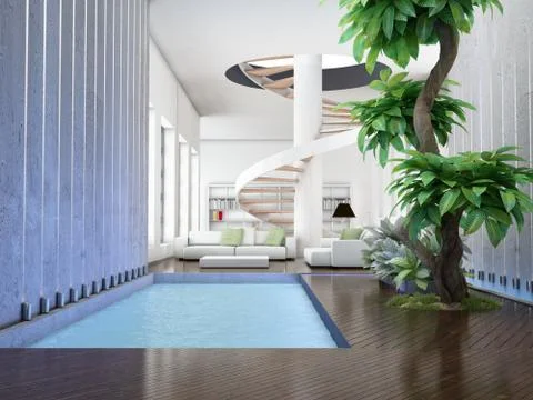 Modern interior Stock Illustration