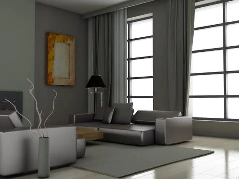 Modern interior Stock Illustration