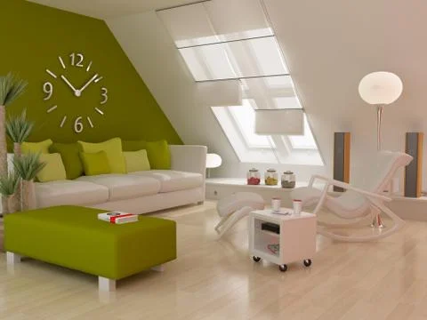 Modern interior Stock Illustration