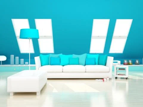 Modern interior Stock Illustration