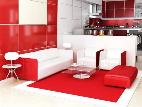 Modern interior Stock Illustration