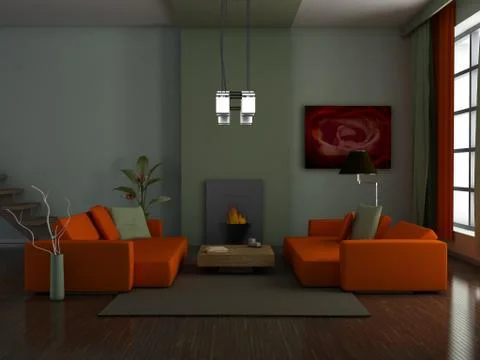 Modern interior Stock Illustration