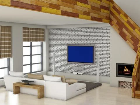 Modern interior Stock Illustration