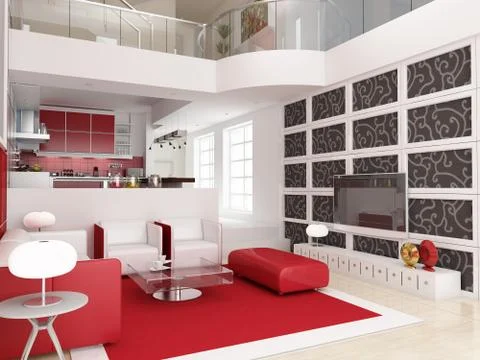 Modern interior Stock Illustration