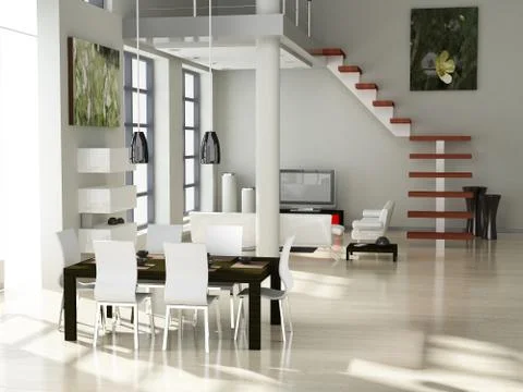 Modern interior Stock Illustration