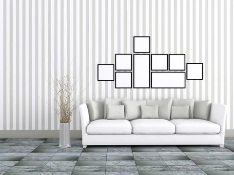 Modern Interior Stock Illustration