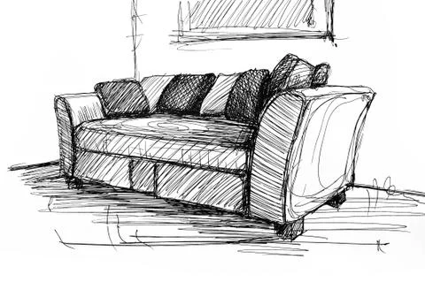 Modern interior Stock Illustration