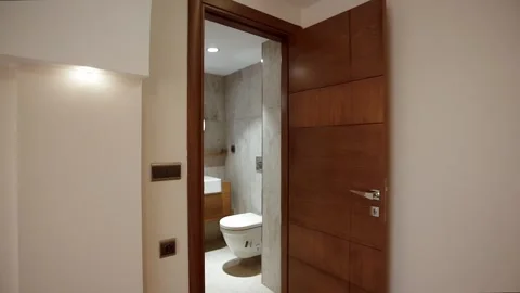 Modern interior in luxury house. Stock Footage 219614488