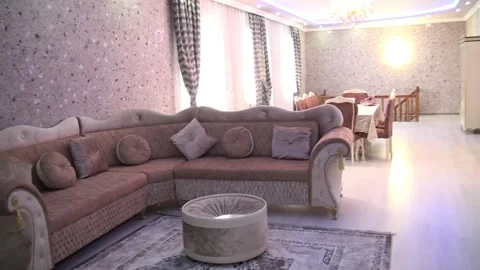 Modern interior of a modern room Stock Footage 253407311