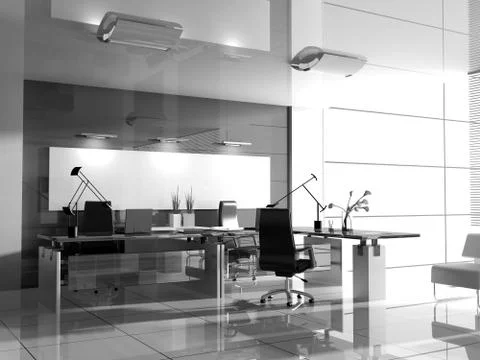 Modern interior of office Stock Illustration