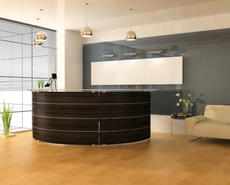 Modern interior of office Stock Illustration