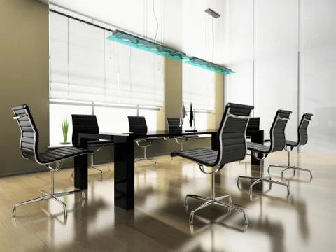 Modern interior of office Stock Illustration