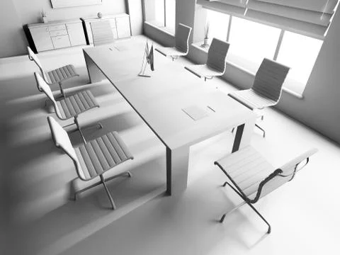 Modern interior of office Stock Illustration