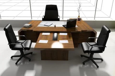 Modern interior of office Stock Illustration