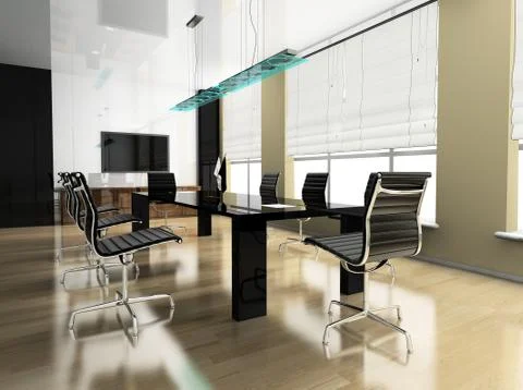 Modern interior of office Stock Illustration