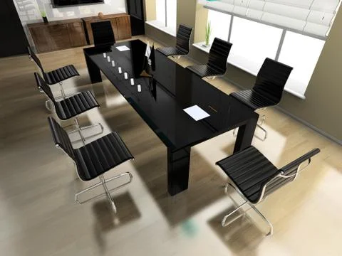 Modern interior of office Stock Illustration