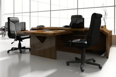 Modern interior of office Stock Illustration