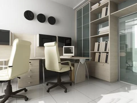 Modern interior of office Stock Illustration