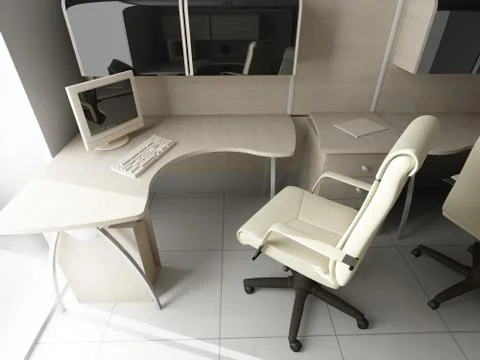 Modern interior of office Stock Illustration