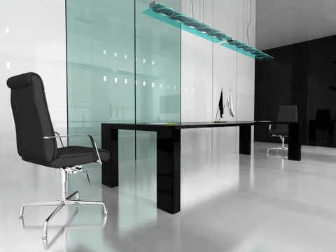 Modern interior of office Stock Illustration