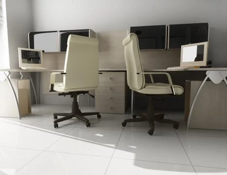 Modern interior of office Stock Illustration